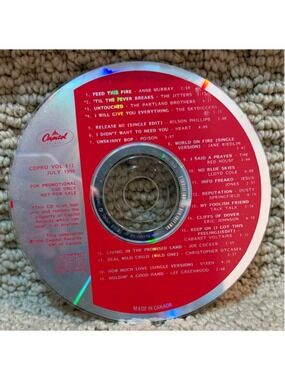 Capitol Records CDPRO Vol #12 July 1990 Promotional CD Red Silver